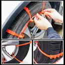 10 PCS Car Tire Emergency Double Grid Anti-skid Chains Tyre Anti-slip Chains