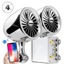 BJ600 600W Multi-functional Motorcycle Bluetooth Modified Audio Amplifier, Support FM & Wired Control(Silver)