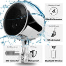 SPK350 300W Multi-functional Motorcycle Bluetooth Modified Audio Amplifier, Support FM & Wired Control(Silver)