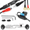 SPK350 300W Multi-functional Motorcycle Bluetooth Modified Audio Amplifier, Support FM & Wired Control(Silver)