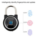 Waterproof Intelligent Bluetooth Fingerprint Padlock Remote Unlocking for iOS / Android(Silver)