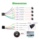 RK-535 Car Stereo Radio MP3 Audio Player with Remote Control, Support Bluetooth Hand-free Calling / FM / USB / SD Slot