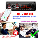 RK-535 Car Stereo Radio MP3 Audio Player with Remote Control, Support Bluetooth Hand-free Calling / FM / USB / SD Slot