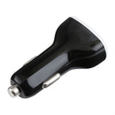 LZ-429 QC3.0 2.4A Three USB Ports Smart Quick Car Charger(Black)