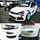 10 PCS Emblem Feather Car Stickers Waterproof Plastic Decal Sticker(Black)