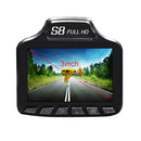 S8 FHD 1080P 3.0 inch Video Camera Recorder DVR + Radar Detector, Jieli Program, Support G-sensor / Night Vision