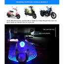 2 PCS DC 8-36V 3W Motorcycle LED Projection Lamp Light, Cable Length: 2.4m(Ice Blue Light)