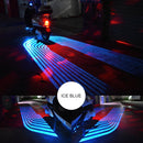 2 PCS DC 8-36V 3W Motorcycle LED Projection Lamp Light, Cable Length: 2.4m(Ice Blue Light)