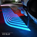 2 PCS DC 8-36V 3W Motorcycle LED Projection Lamp Light, Cable Length: 2.4m(Ice Blue Light)