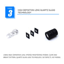 2 PCS DC 8-36V 3W Motorcycle LED Projection Lamp Light, Cable Length: 2.4m(Ice Blue Light)
