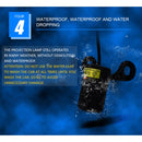 2 PCS DC 8-36V 3W Motorcycle LED Projection Lamp Light, Cable Length: 2.4m(Ice Blue Light)