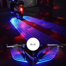 2 PCS DC 8-36V 3W Motorcycle LED Projection Lamp Light, Cable Length: 2.4m(Blue Light)