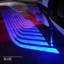 2 PCS DC 8-36V 3W Motorcycle LED Projection Lamp Light, Cable Length: 2.4m(Blue Light)