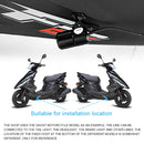 2 PCS DC 8-36V 3W Motorcycle LED Projection Lamp Light, Cable Length: 2.4m(Red Light)