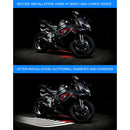 2 PCS DC 8-36V 3W Motorcycle LED Projection Lamp Light, Cable Length: 2.4m(Red Light)