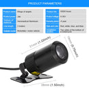 2 PCS DC 8-36V 3W Motorcycle LED Projection Lamp Light, Cable Length: 2.4m(Red Light)