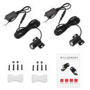2 PCS DC 8-36V 3W Motorcycle LED Projection Lamp Light, Cable Length: 2.4m(Red Light)