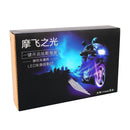 2 PCS DC 8-36V 3W Motorcycle LED Projection Lamp Light, Cable Length: 2.4m(Red Light)