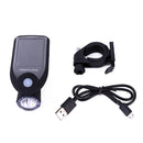 3W 240LM USB Solar Energy Motorcycle / Bicycle Front Light (White)