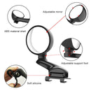 3R-094 Auxiliary Rear View Mirror Car Adjustable Blind Spot Mirror Wide Angle Auxiliary Rear View Side Mirror for Left Mirror(White)