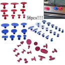 56 in 1 Auto PDR Plastic Ding Glue Tabs Paintless Dent Removal Car Repair Tools Kits Glue Puller Sets Tabs PDR Tools