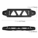 Universal Car Short Stainless Steel Battery Tie Down Clamp Bracket, Size: 17.2 x 4.4 x 1cm(Black)