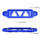 Universal Car Short Stainless Steel Battery Tie Down Clamp Bracket, Size: 17.2 x 4.4 x 1cm(Blue)