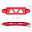 Universal Car Short Stainless Steel Battery Tie Down Clamp Bracket, Size: 17.2 x 4.4 x 1cm(Red)