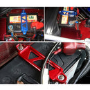 Universal Car Short Stainless Steel Battery Tie Down Clamp Bracket, Size: 17.2 x 4.4 x 1cm(Red)