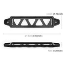 Universal Car Long Stainless Steel Battery Tie Down Clamp Bracket, Size: 21.6 x 4.4 x 1cm (Black)