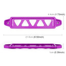 Universal Car Long Stainless Steel Battery Tie Down Clamp Bracket, Size: 21.6 x 4.4 x 1cm (Purple)