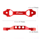 Universal Car Short Arch Stainless Steel Battery Tie Down Clamp Bracket, Size: 18.2 x 4.5 x 2cm (Red)