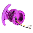 Car Tilt Racing Steering Wheel Quick Release Hub Kit Adapter Body Removable Snap Off Boss Kit(Purple)