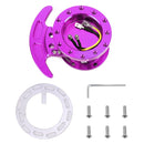 Car Tilt Racing Steering Wheel Quick Release Hub Kit Adapter Body Removable Snap Off Boss Kit(Purple)
