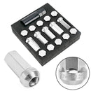 Aluminum Alloy Car Wheel Drive Hub Adaptor Hyper Steel Wheel Nut(Silver)
