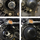 2 PCS Universal Car LED Headlight HID Xenon Lamp Silicone Dust Cover Seal Caps for Car Retrofit, Inner Diameter: 7.5cm