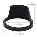 2 PCS 6.5 inch Car Auto Loudspeaker Plastic Waterproof Cover with Protective Cushion Pad, Inner Diameter: 14.5cm(Black)