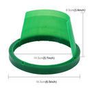 2 PCS 6.5 inch Car Auto Loudspeaker Plastic Waterproof Cover with Protective Cushion Pad, Inner Diameter: 14.5cm(Green)