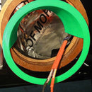 2 PCS 6.5 inch Car Auto Loudspeaker Plastic Waterproof Cover with Protective Cushion Pad, Inner Diameter: 14.5cm(Green)