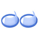2 PCS 6.5 inch Car Auto Loudspeaker Plastic Waterproof Cover with Protective Cushion Pad, Inner Diameter: 14.5cm(Blue)