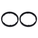 2 PCS 6.5 inch Car Auto ABS Loudspeaker Base Protection Solid Cover Holder Mat, Inner Diameter: 14.5cm