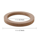 2 PCS Car Auto Universal Wood Loudspeaker Base Protection Cover Holder Mat, Inner Diameter: 14.5cm
