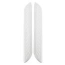 2 PCS Universal Car Auto Rubber Body Bumper Guard Protector Strip Sticker(White)