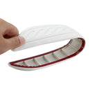2 PCS Universal Car Auto Rubber Body Bumper Guard Protector Strip Sticker(White)
