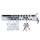 Car Auto Stainless Steel Anti-theft Clutch Lock Car Brake Safety Lock Tool Accelerator Pedal Lock with Keys Suitable for Clutch Height Under 22.5cm