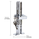 Car Auto Stainless Steel Anti-theft Clutch Lock Car Brake Safety Lock Tool Accelerator Pedal Lock with Keys Suitable for Clutch Height Under 19.5cm