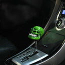Universal Skull Head Shape ABS Manual or Automatic Gear Shift Knob with Three Rubber Covers Fit for All Car(Green)