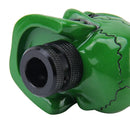 Universal Skull Head Shape ABS Manual or Automatic Gear Shift Knob with Three Rubber Covers Fit for All Car(Green)
