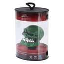 Universal Skull Head Shape ABS Manual or Automatic Gear Shift Knob with Three Rubber Covers Fit for All Car(Green)