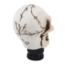 Universal Skull Head Shape ABS Manual or Automatic Gear Shift Knob with Three Rubber Covers Fit for All Car(White)